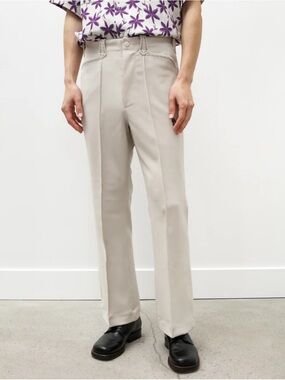 Needles Light Beige Straight-Leg Dress Pants
